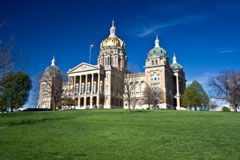 Iowa state capitol building, Des Moines, IA