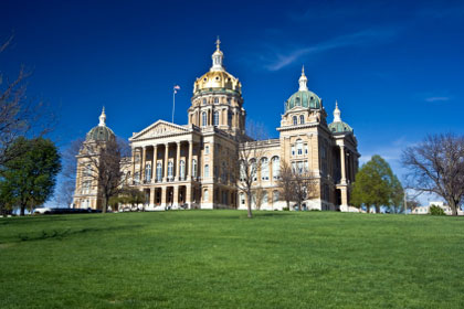 Iowa state capitol building, Des Moines, IA