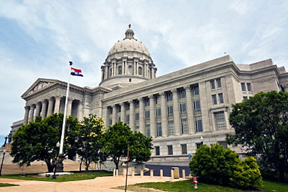 Missouri state capitol building, Jefferson City, MO