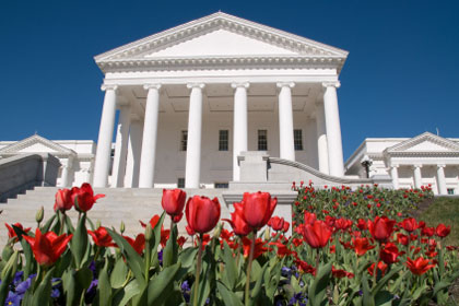 Virginia state capitol building, Richmond, VA