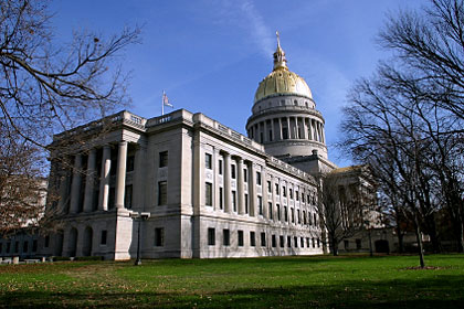 West Virginia state capitol building, Charleston, WV