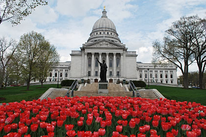 Wisconsin state capitol building, Madison, WI